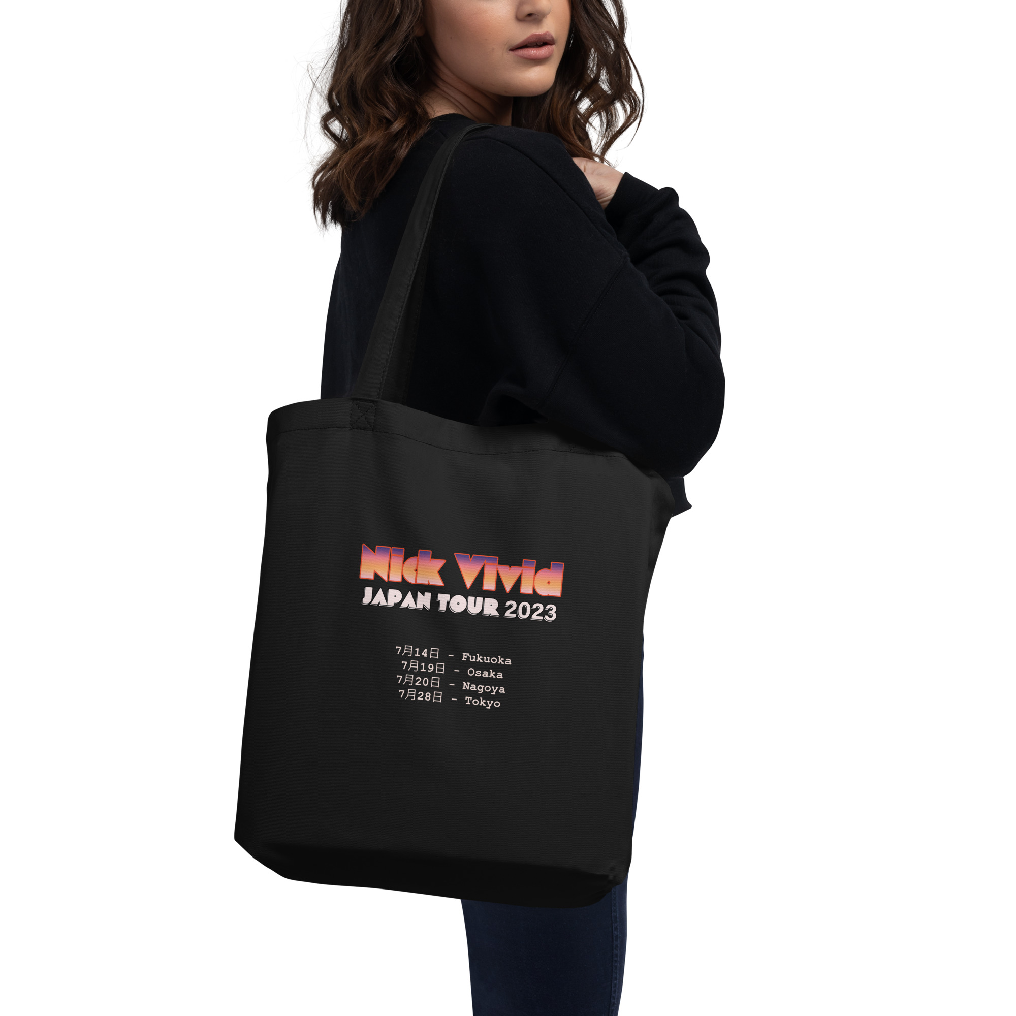 Nick Vivid Japan Tour 2023 Eco Tote Bag • Nick Vivid